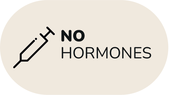 NO HORMONES