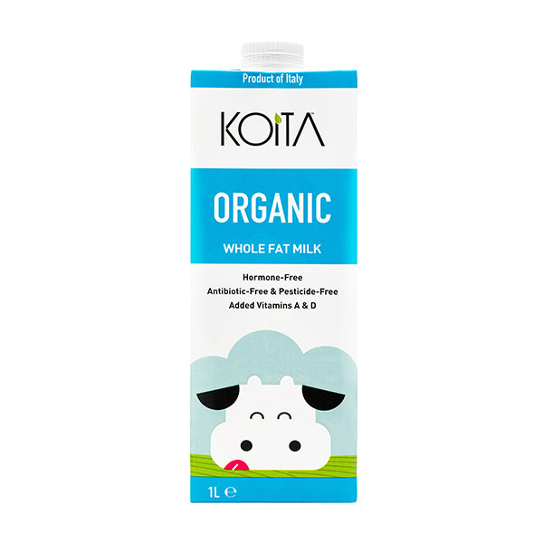 Organic Whole Fat Milk 1L